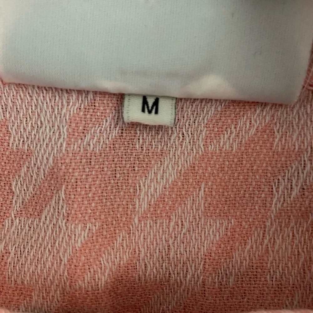 Cecilia Copenhagen Pink Handloom Keffiyeh Pattern Boxy Blouse $329 Medium - Picture 9 of 11